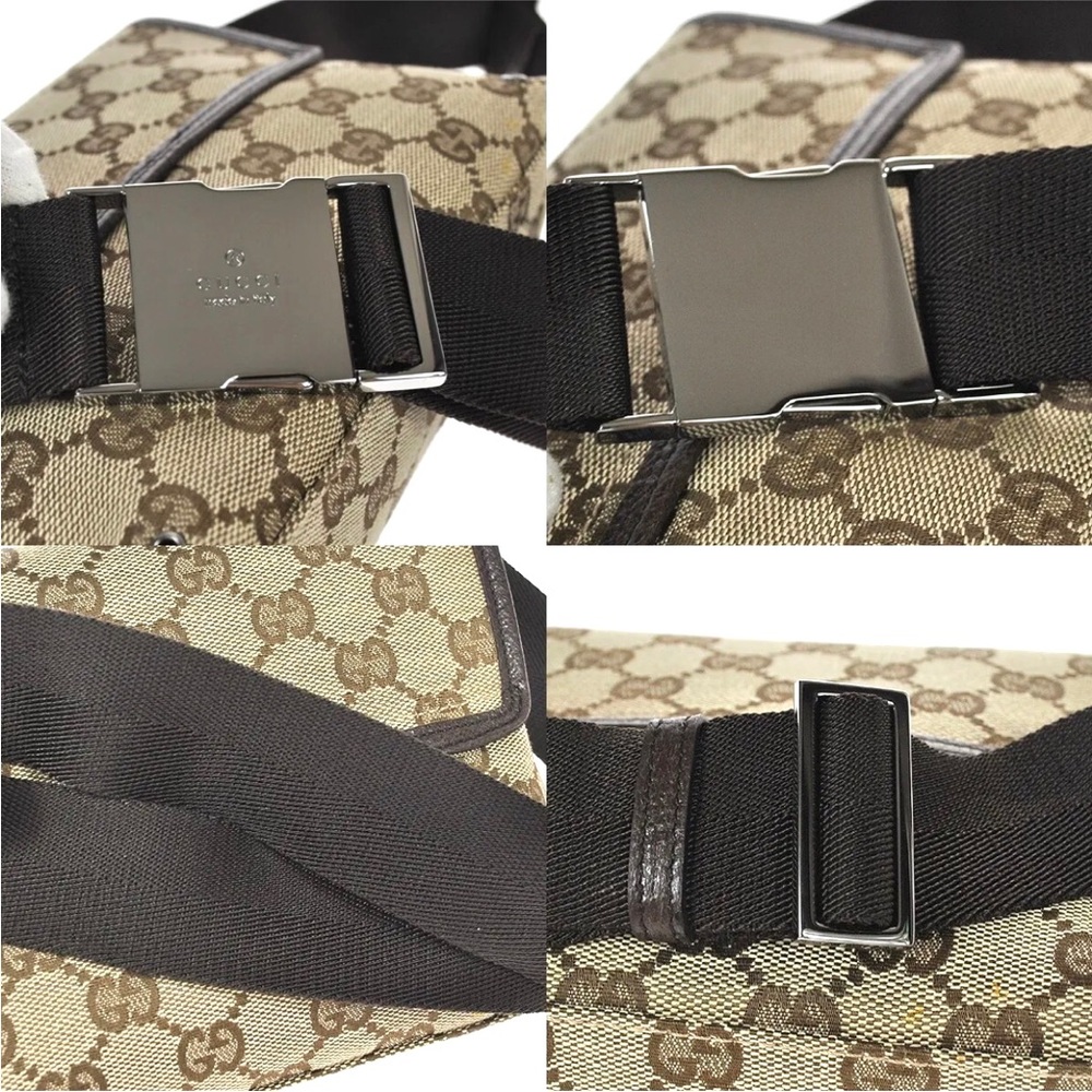 Authentic Gucci brown monogram canvas waist bag fanny pack bum bag - Picture 7 of 14